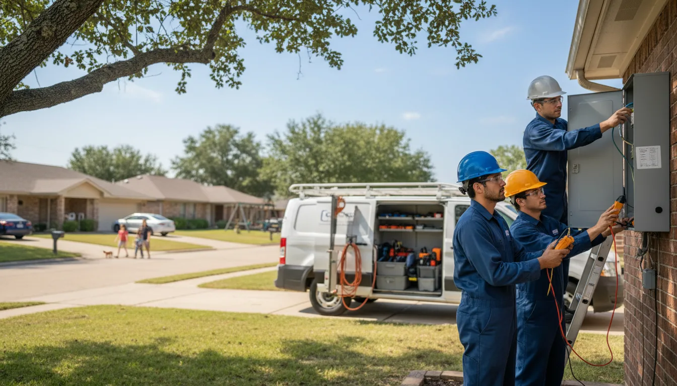 Certified electrician providing emergency electrical services in Bonduel, WI